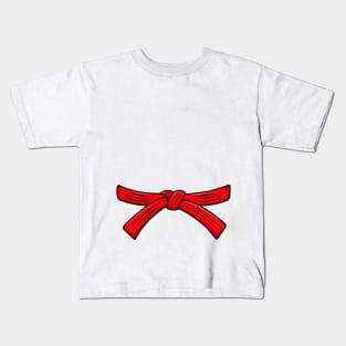 Red belt Karate Kyokushin Wado Goju Shotokan Shito ryu Kids T-Shirt